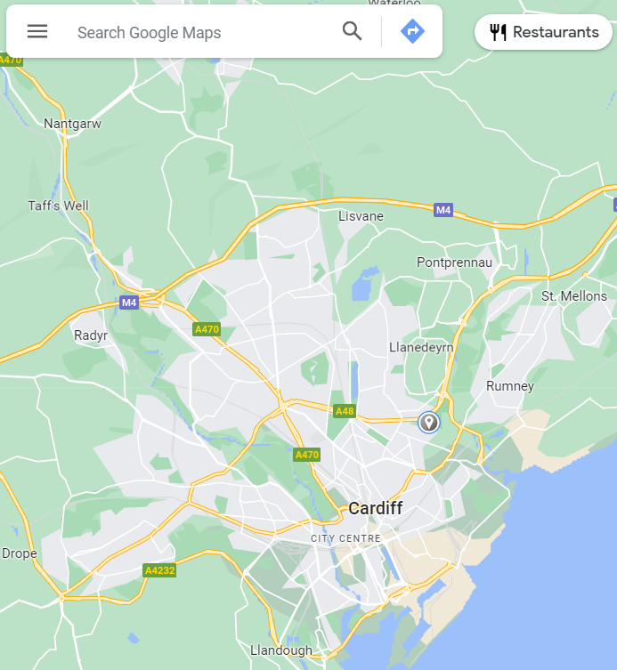 Map pack explanation for google my business profile in cardiff