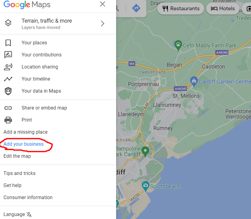 How to add your business to an existing google my business profile in cardiff